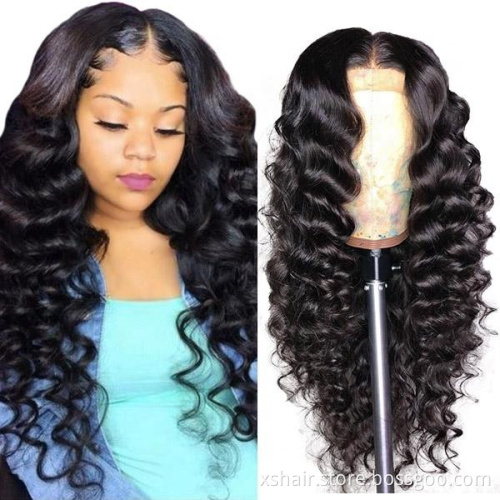 Best Price 40 Inch Full Lace Front 100% 360 Woman Short Wig Human Hair